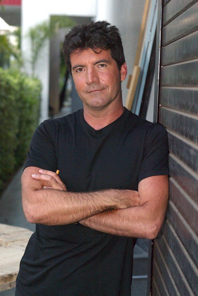 simon cowell promo picture for american pop idol in 2002