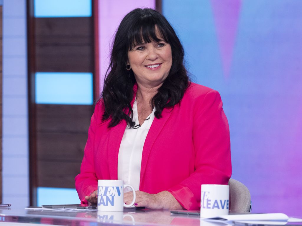 coleen nolan in pink jacket