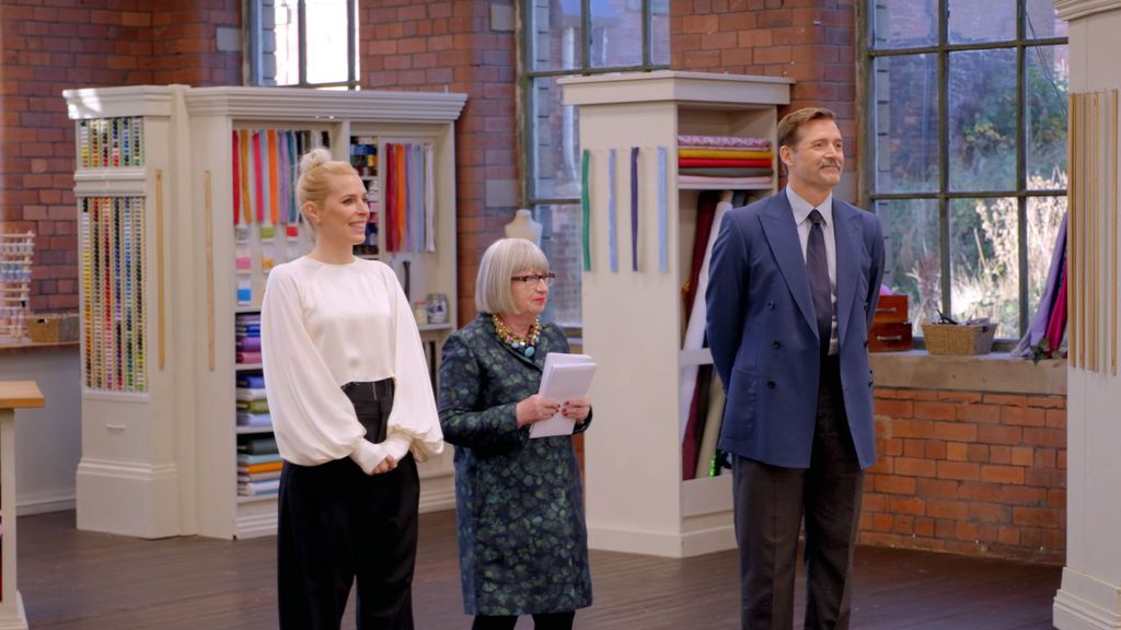 Sara, Esme and Patrick on The Great British Sewing Bee