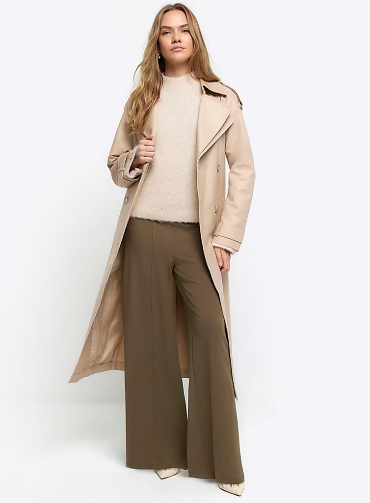 River Island Stitched Wide Leg Trousers