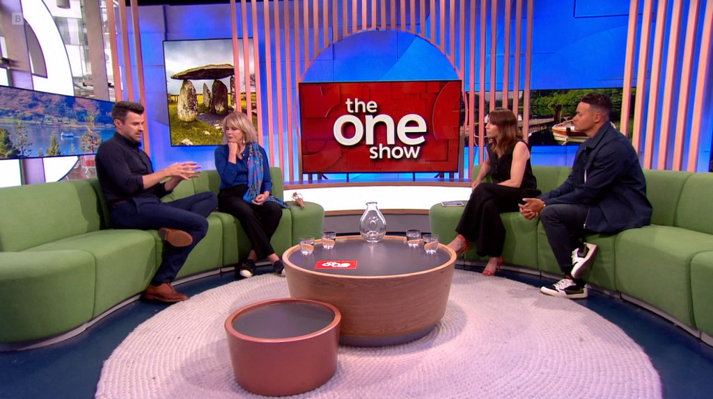 Steve Jones, Joanna Lumley, Alex Jones and Jermaine Jenas on The One Show