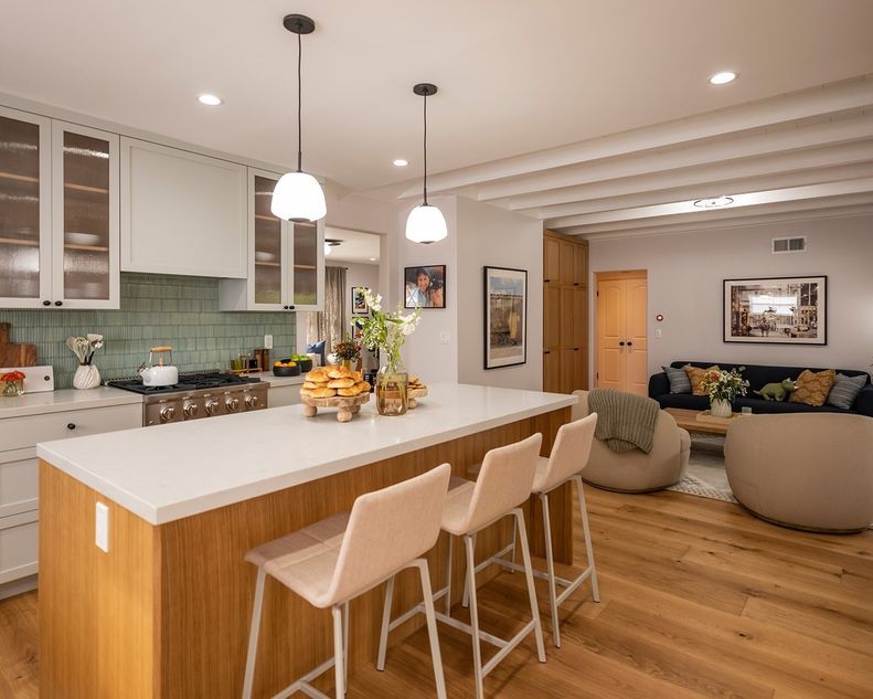 Property Brothers open kitchen ideas and inspiration - consistent flooring