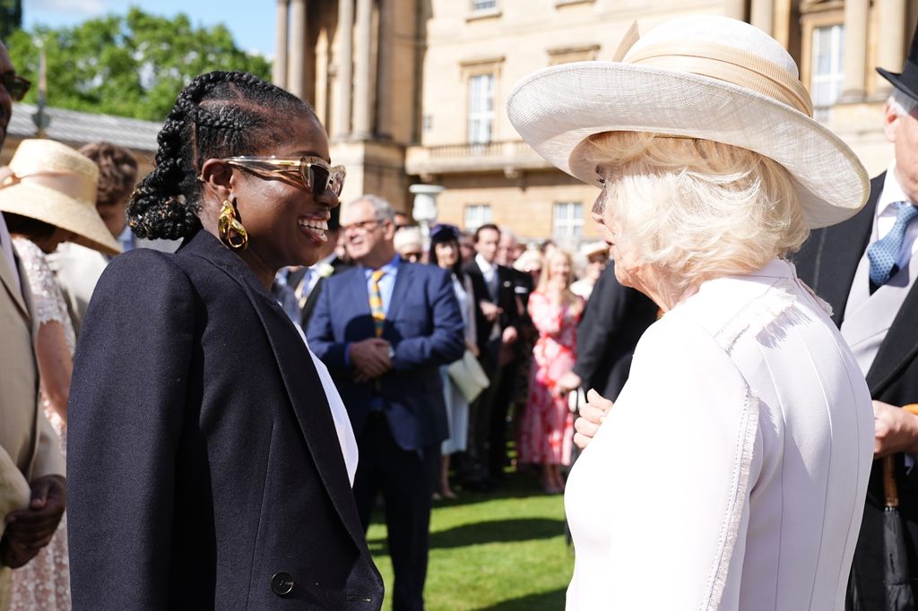 Queen Camilla talks with Clara Amfo 
