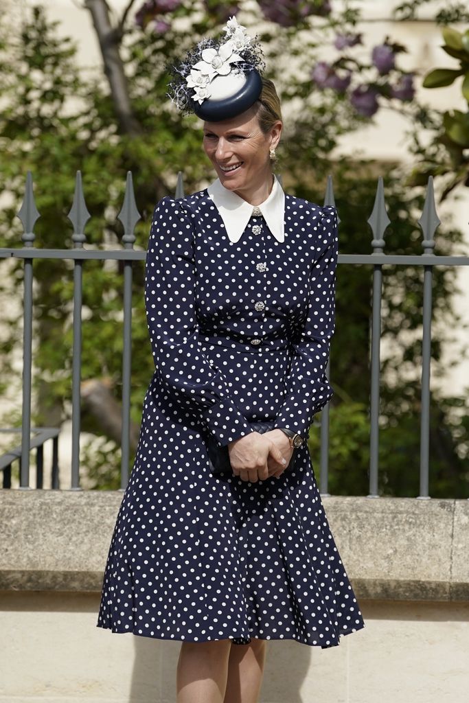 Zara Tindall dalam balutan gaun polkadot