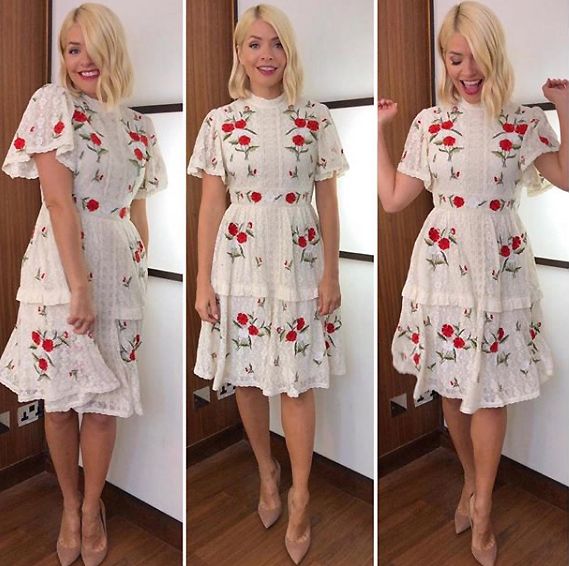 holly willoughby frock and frill dress