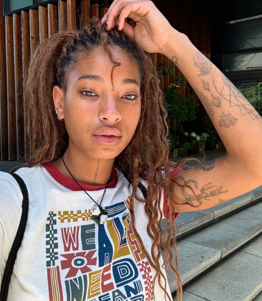 Willow Smith shares a selfie on Instagram in support of her brother Jaden Smith's new song