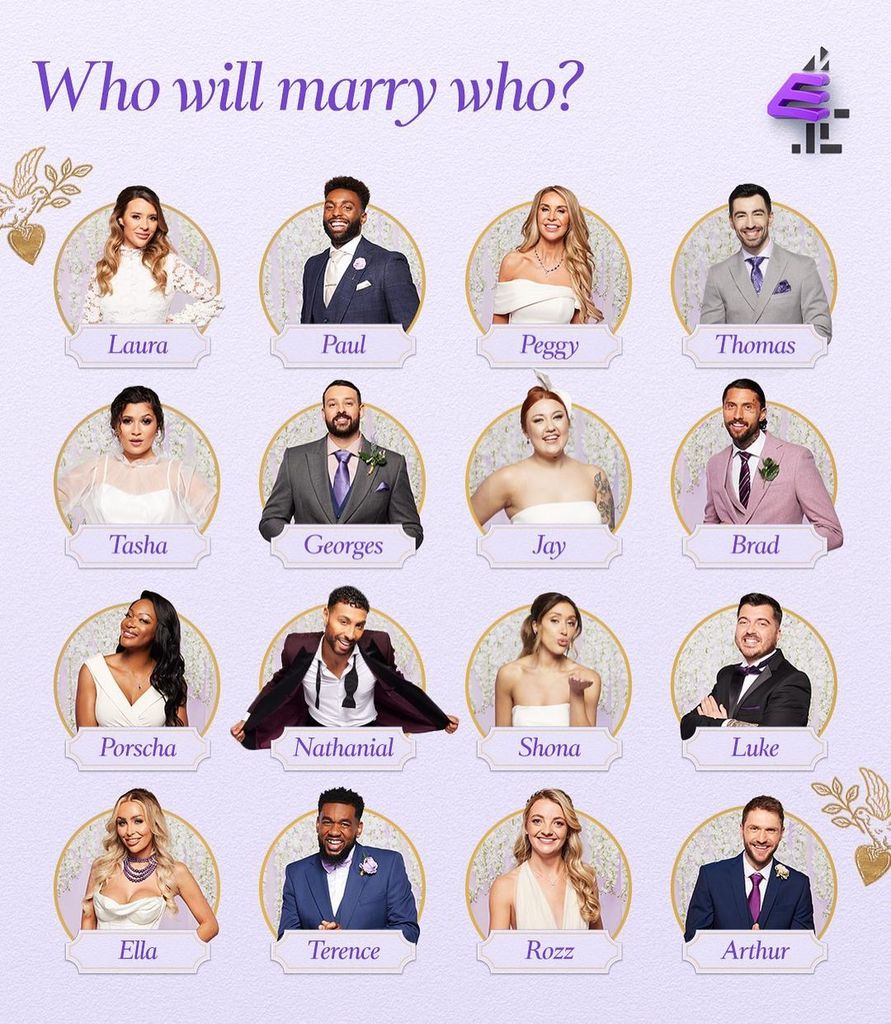 The brides and grooms appearing on Married at First Sight UK