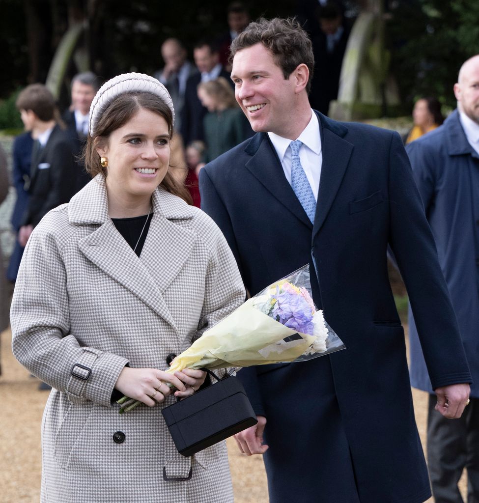 Eugenie and Jack at church on Christmas Day