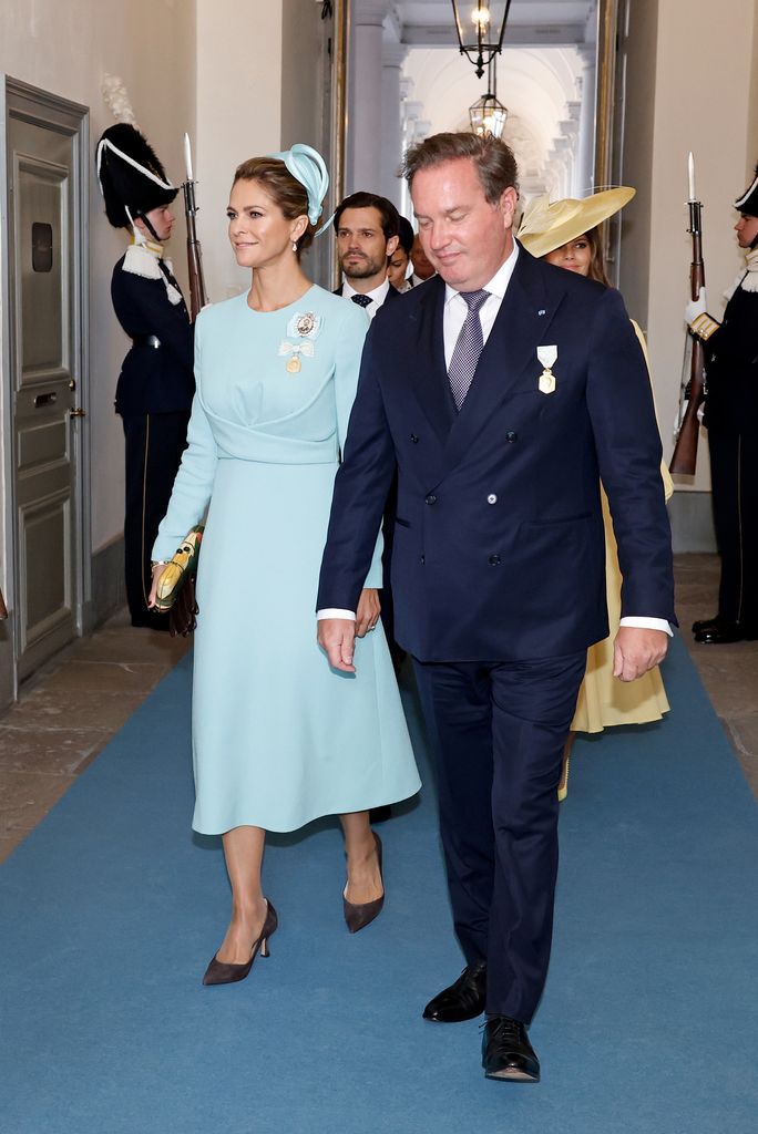 Princess Madeleine of Sweden and Christopher O'Neil at ing Carl Gustav Of Sweden 50th Anniversary On The Throne 