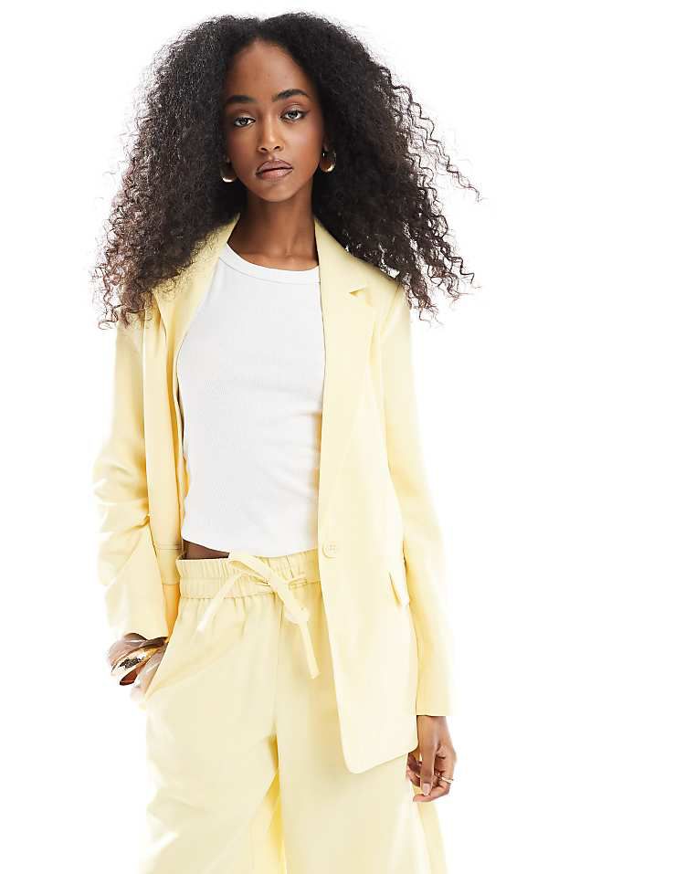 Vero Moda Yellow Blazer at ASOS