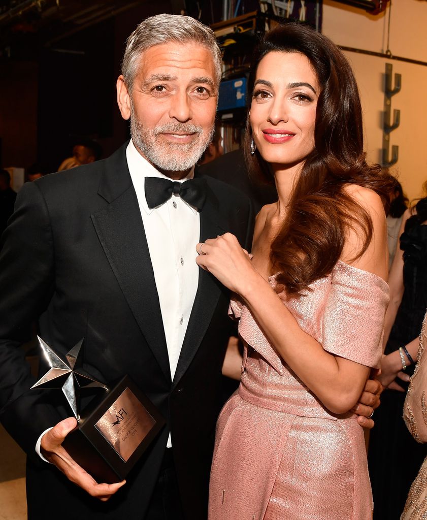 46th AFI Life Achievement Award Recipient George Clooney (L) and Amal Clooney attend the American Film Institute's 46th Life Achievement Award Gala Tribute to George Clooney at Dolby Theatre  on June 7, 2018 in Hollywood, California.