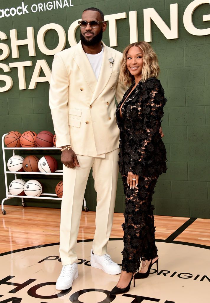 LeBron James with wife Savannah