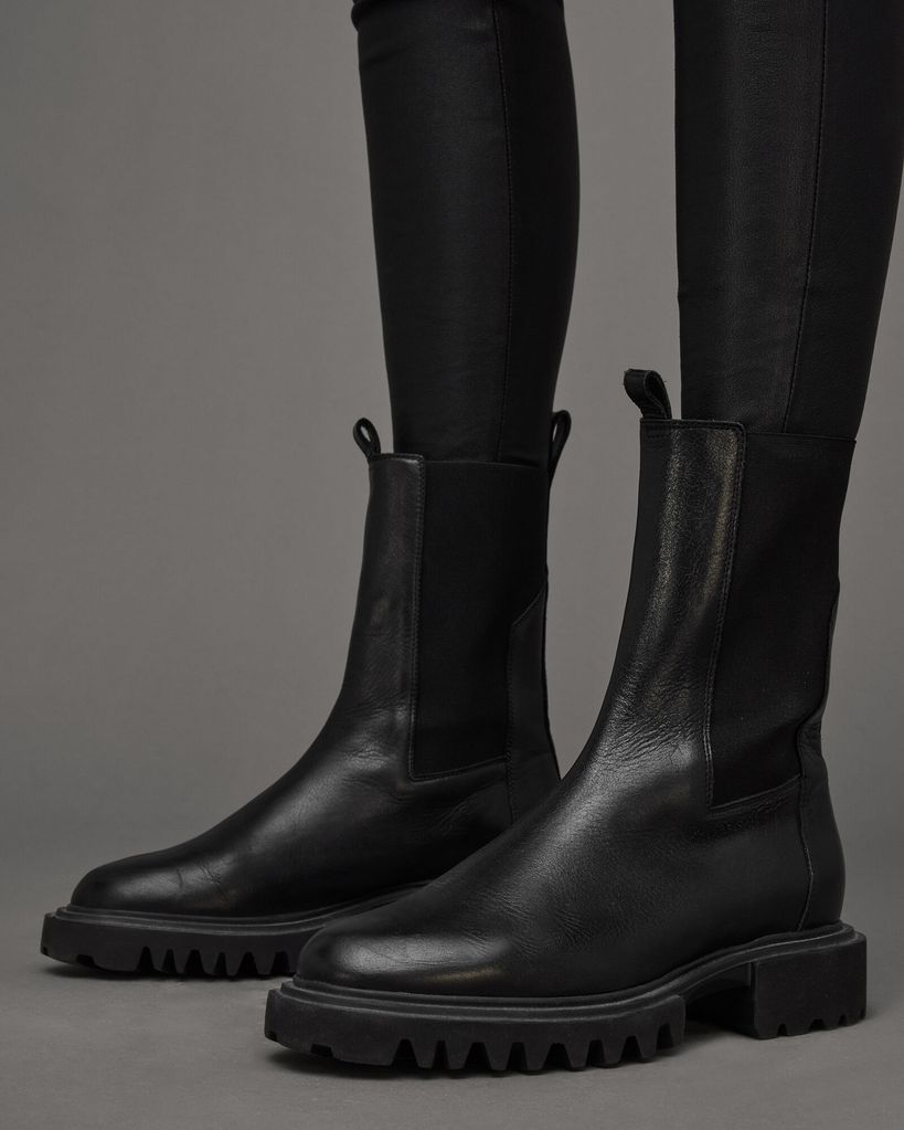 AllSaints Hallie Leather Boots