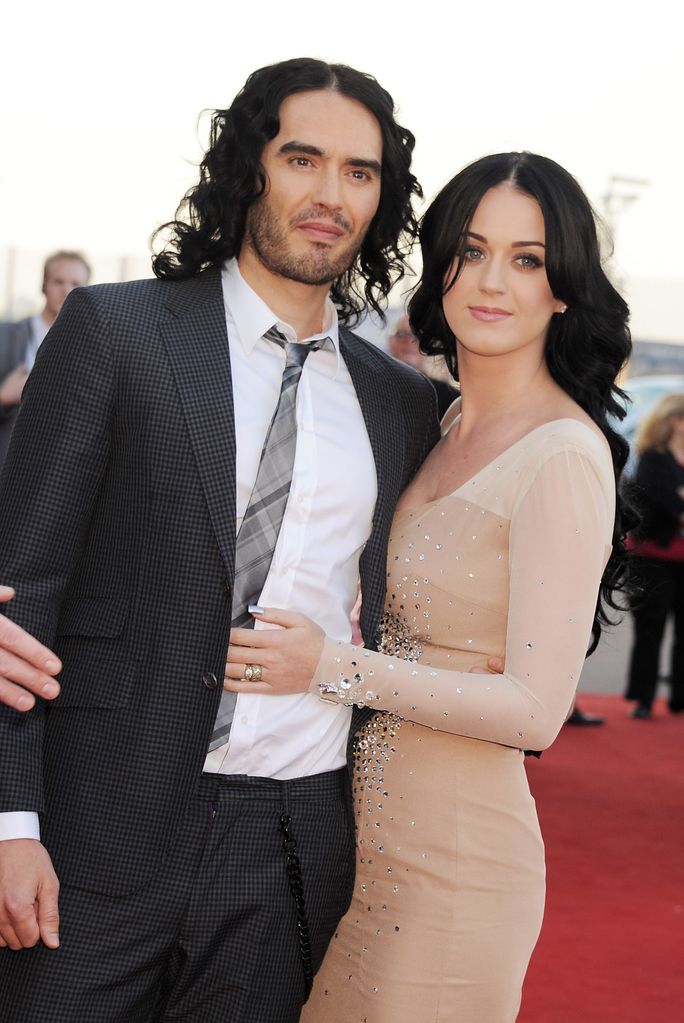 Russell Brand and singer Katy Perry attend the European Premiere of 'Arthur' held at The Cineworld O2 on April 19, 2011 in London, England