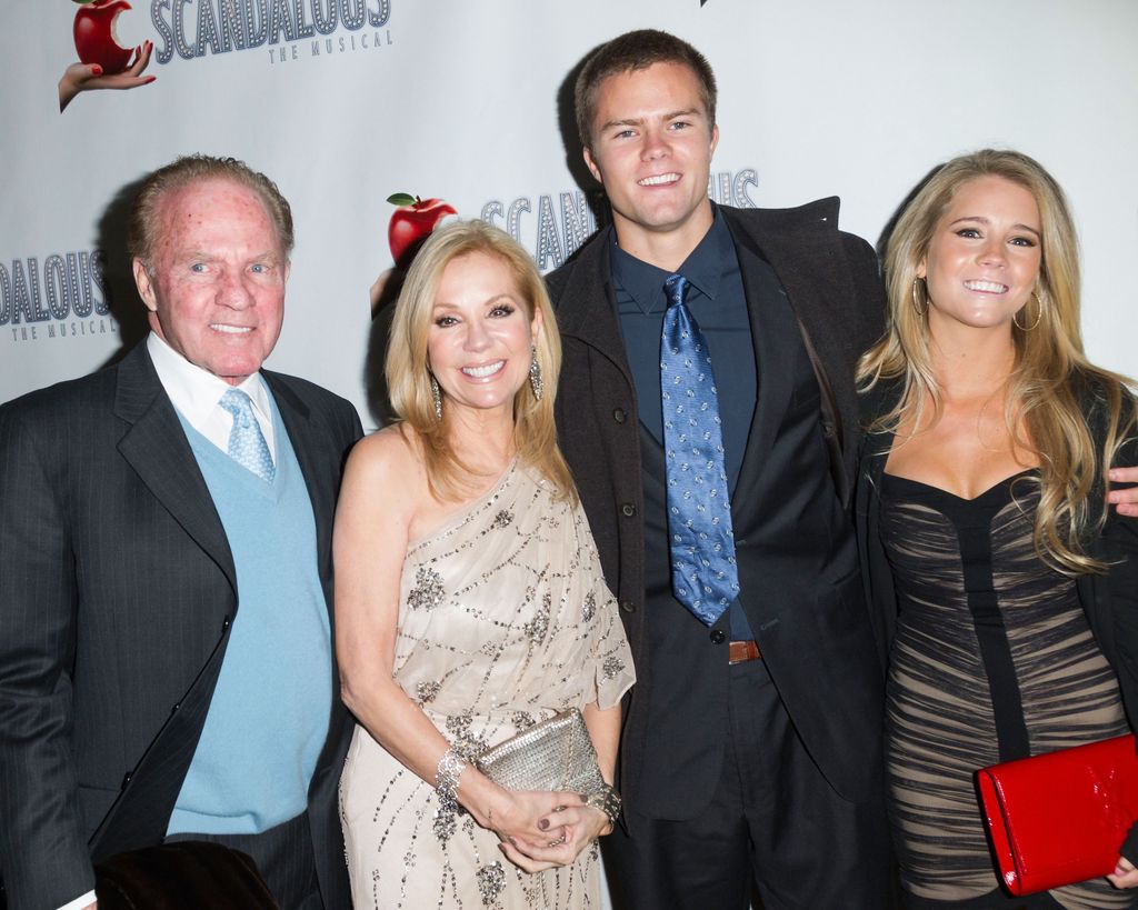 Frank Gifford, Kathie Lee Gifford, Cassidy Gifford and Cody Gifford attends the "Scandalous" Broadway Opening Night at Neil Simon Theatre on November 15, 2012 in New York City