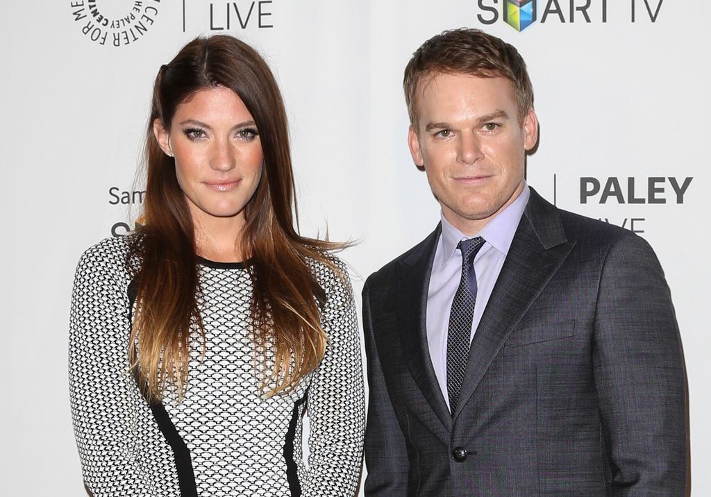 Jennifer Carpenter (L) and Michael C. Hall (R) attend PaleyFest Previews: "Dexter" at The Paley Center for Media on September 12, 2013 in Beverly Hills, California