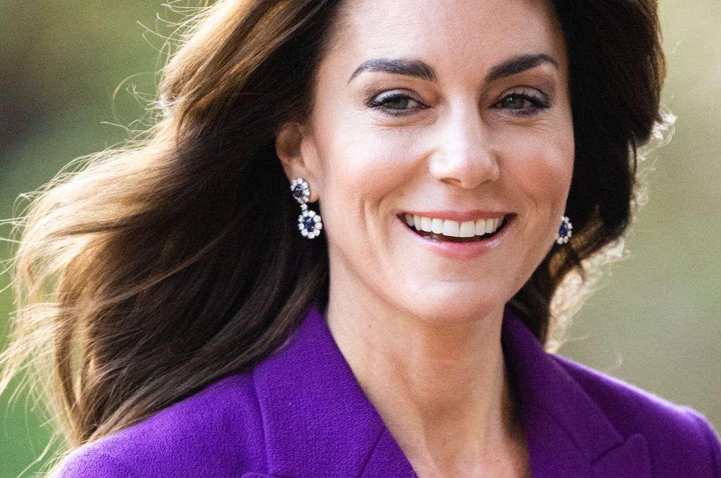 Kate Middleton, the Princess of Wales, arrives to attend the Shaping Us National Symposium at Design Museum on November 15, 2023 in London, England.