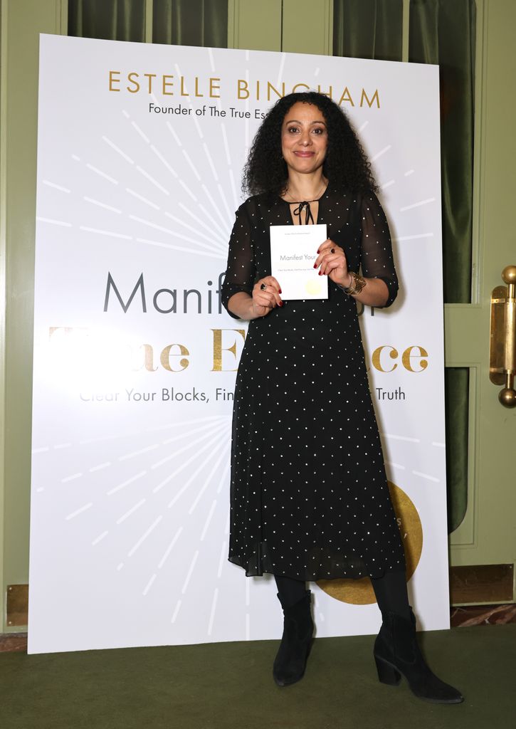 Estelle attends her 'Manifest Your True Essence' book launch at Langan's in London