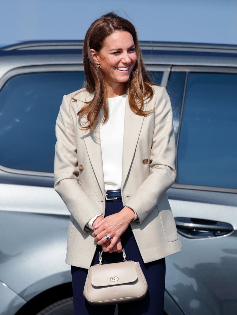 Princess Kate wore a Reiss blazer for a visit to RAF Brize Norton on September 15, 2021