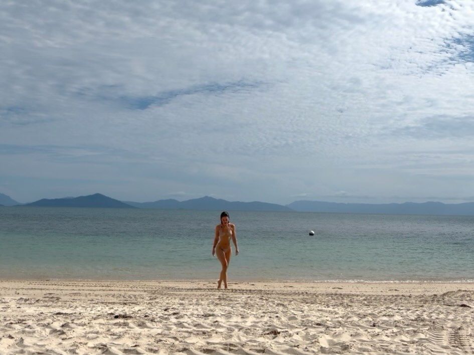 lily james in bikini