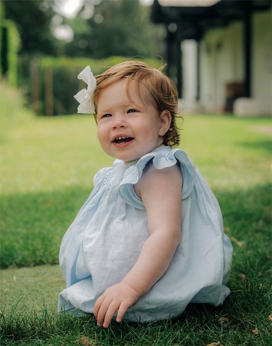 Lilibet Diana pictured on her first birthday