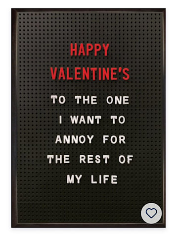 Moonpig valentine's day card