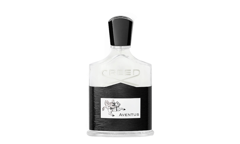bottle of creed aventus fragrance