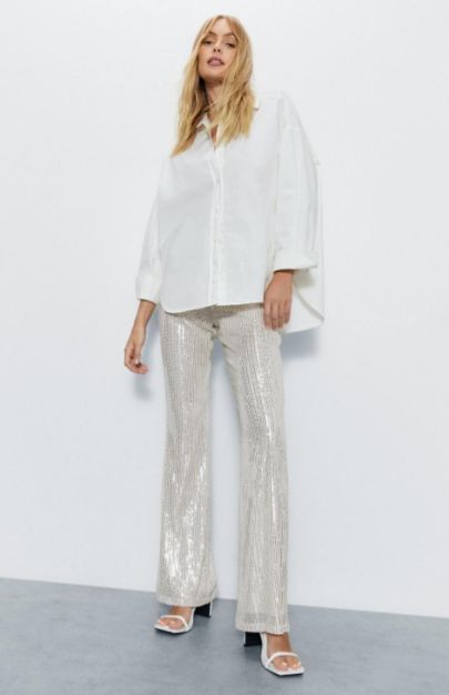 Warehouse Sequin Trousers