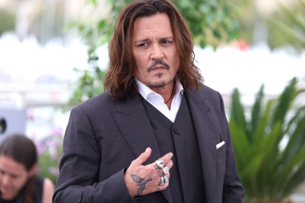 Johnny Depp attends the Jeanne du Barry photocall at Cannes film festival