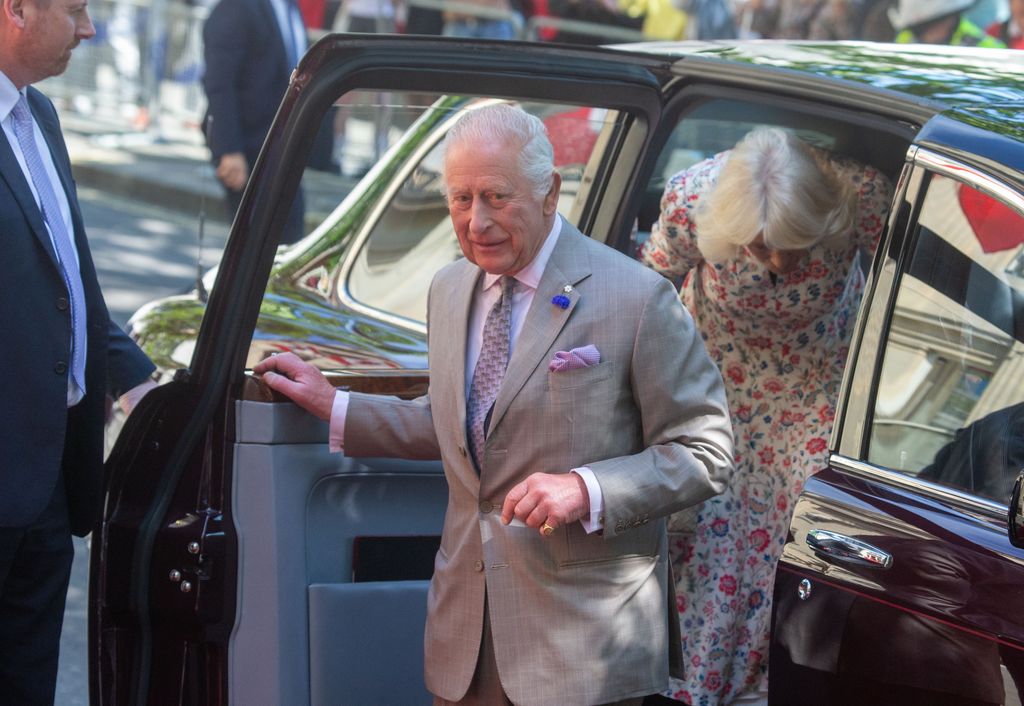 King Charles III and Queen Camilla arrive at The High Commission of Canada in the UK, to mark the 100th anniversary of Canada House in London