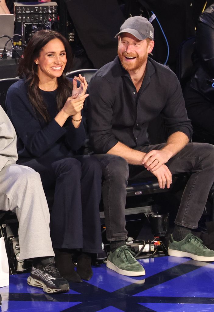 Meghan et Harry ont été photographiés au NBA All-Star Game