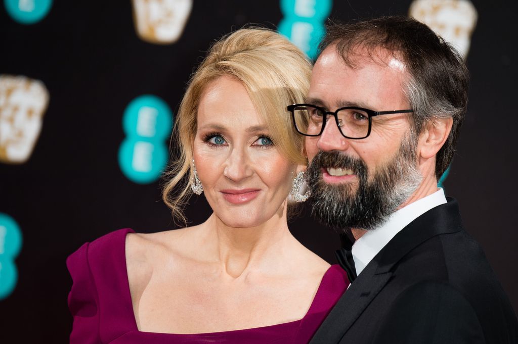 J.K. Rowling and Neil Murray attend the 70th EE British Academy Film Awards in 2017