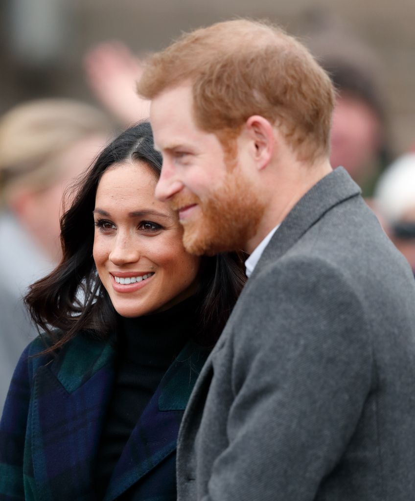 Meghan Markle and Prince Harry visit Edinburgh Castle on February 13, 2018