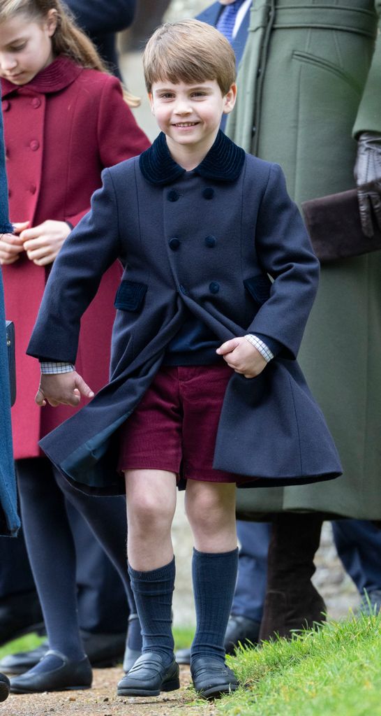 Prince Louis wore shorts on Christmas Day in 2022