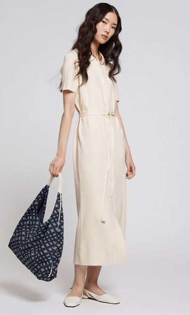 cream and other stories shirt dress