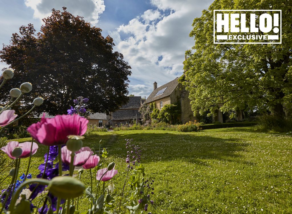 Blur star Alex James's lawn at home in Kingham, Oxfordshire 