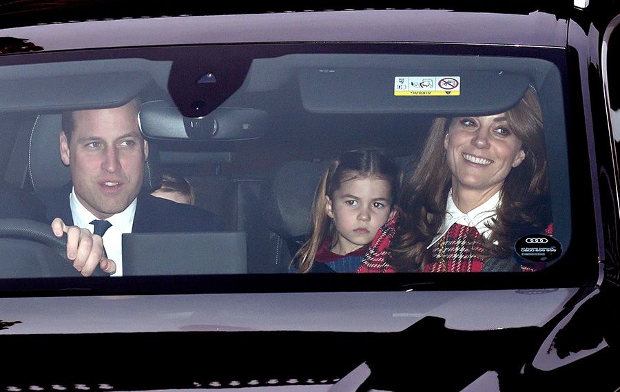 kate middleton and princess charlotte in tartan