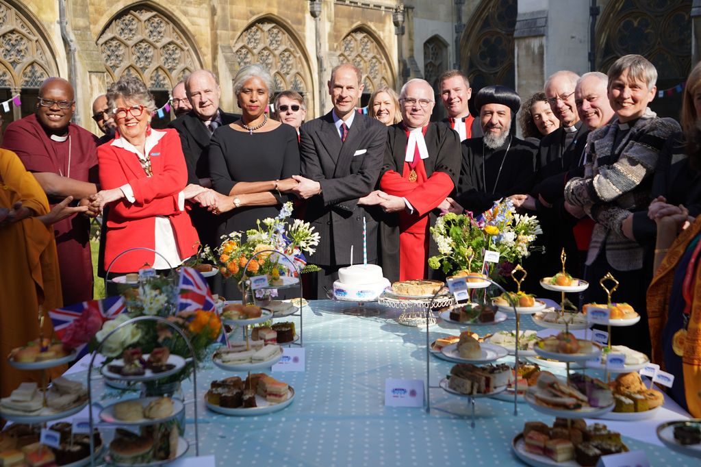 The Duke of Edinburgh met faith leaders at the Westminster Abbey Big Lunch