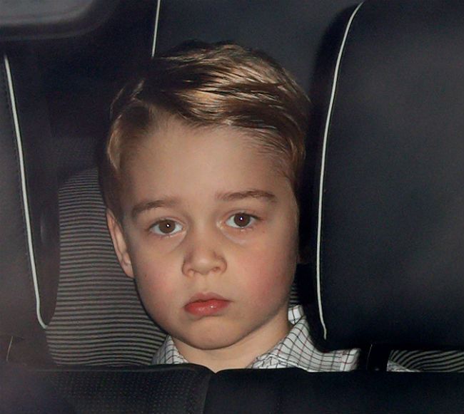 Prince George debuts new, grown up hairstyle at the Queen's Christmas ...