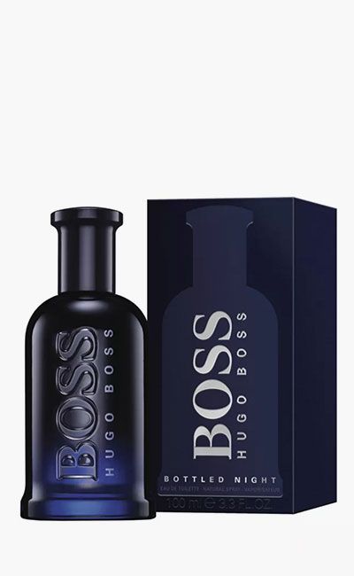 boss navy bottle