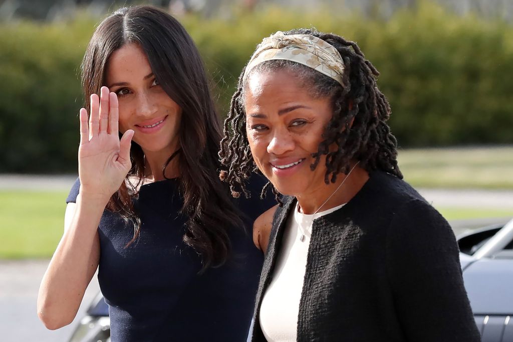 meghan and doria on wedding eve