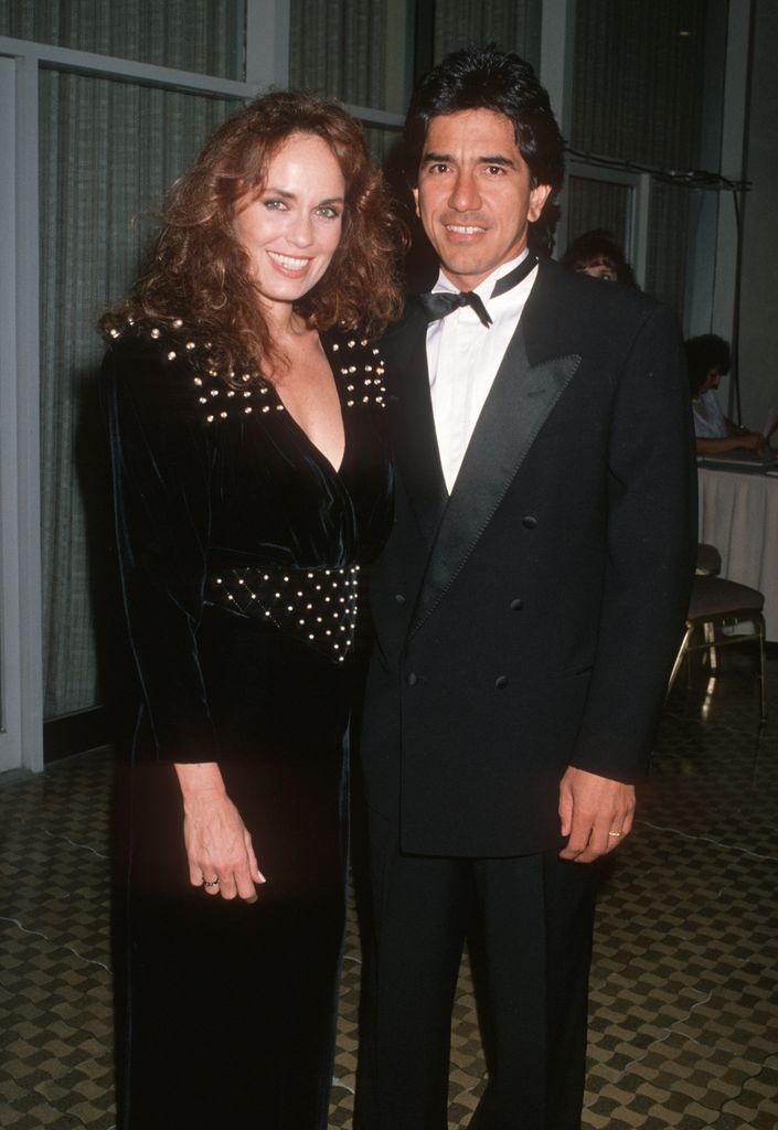 Catherine Bach and Peter Lopez