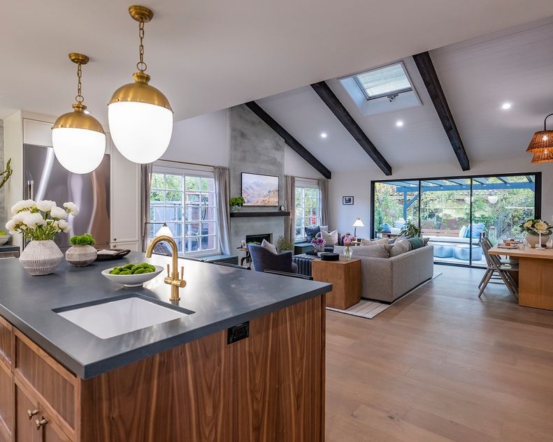 Property Brothers open kitchen ideas and inspiration with skylight