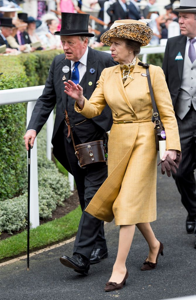 Princess Anne, Princess Royal and Andrew Parker Bowles on day 1 of Royal Ascot at Ascot Racecourse on June 16, 2015 in Ascot, England.