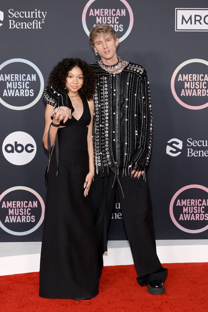 Casie Colson Baker on red carpet with MGK