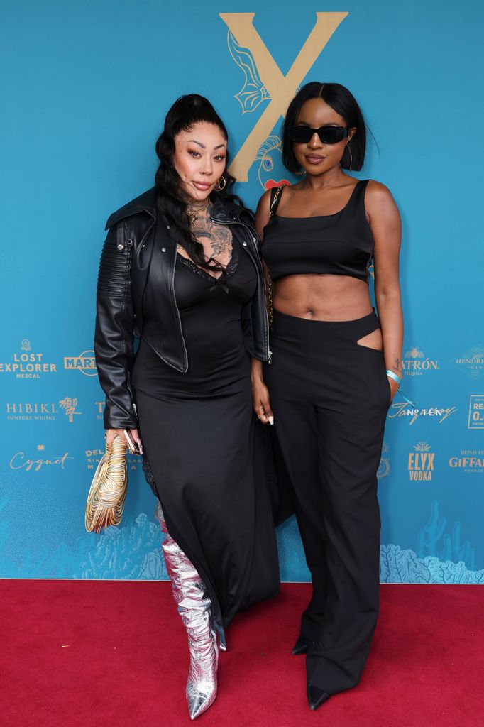 Mutya Buena and Keisha Buchanan attend the Sexy Fish 10th Anniversary Cocktail Party at Sexy Fish Mayfair on June 26, 2025 in London, England. (Photo by Max Cisotti/Dave Benett/Getty Images for Sexy Fish)