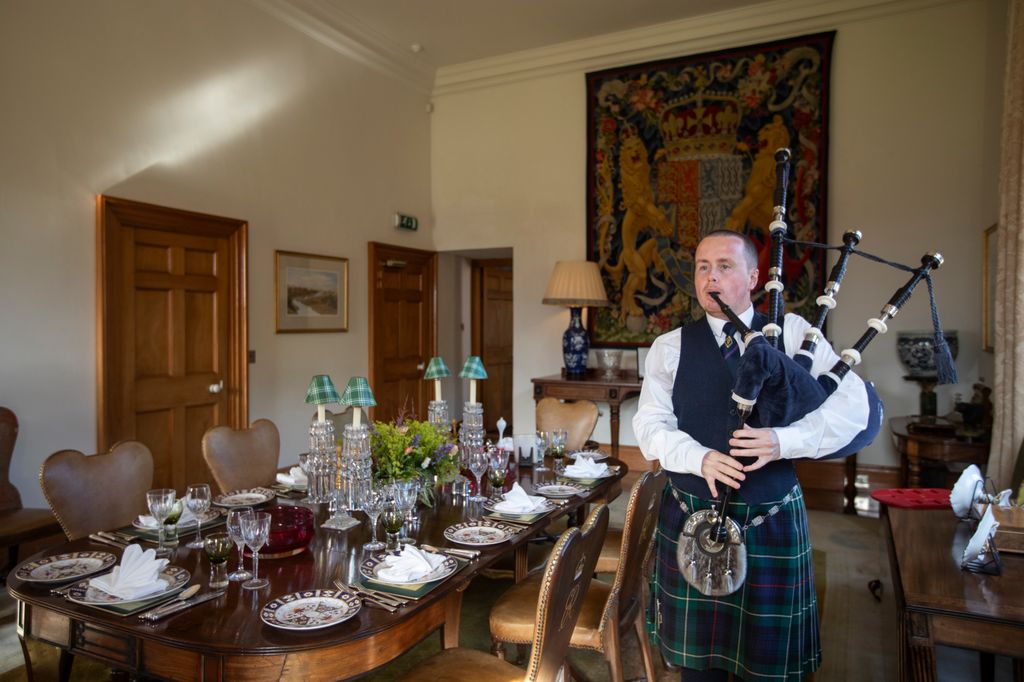 Guests can dine at The King's table at the Castle of Mey