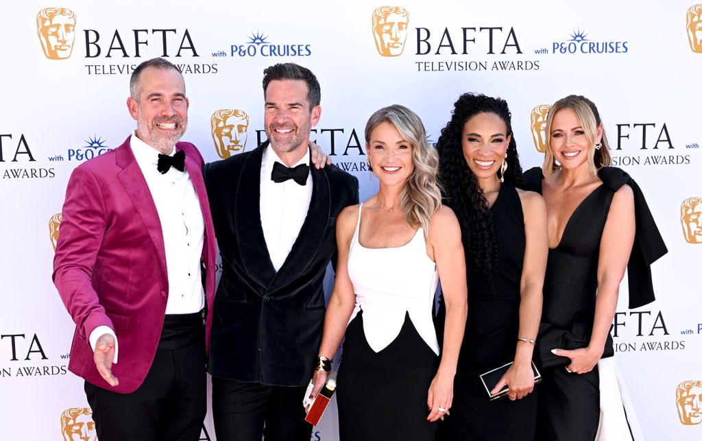 Gethin Jones and Helen Skelton attend the 2025 BAFTA Television Awards with P&O Cruises