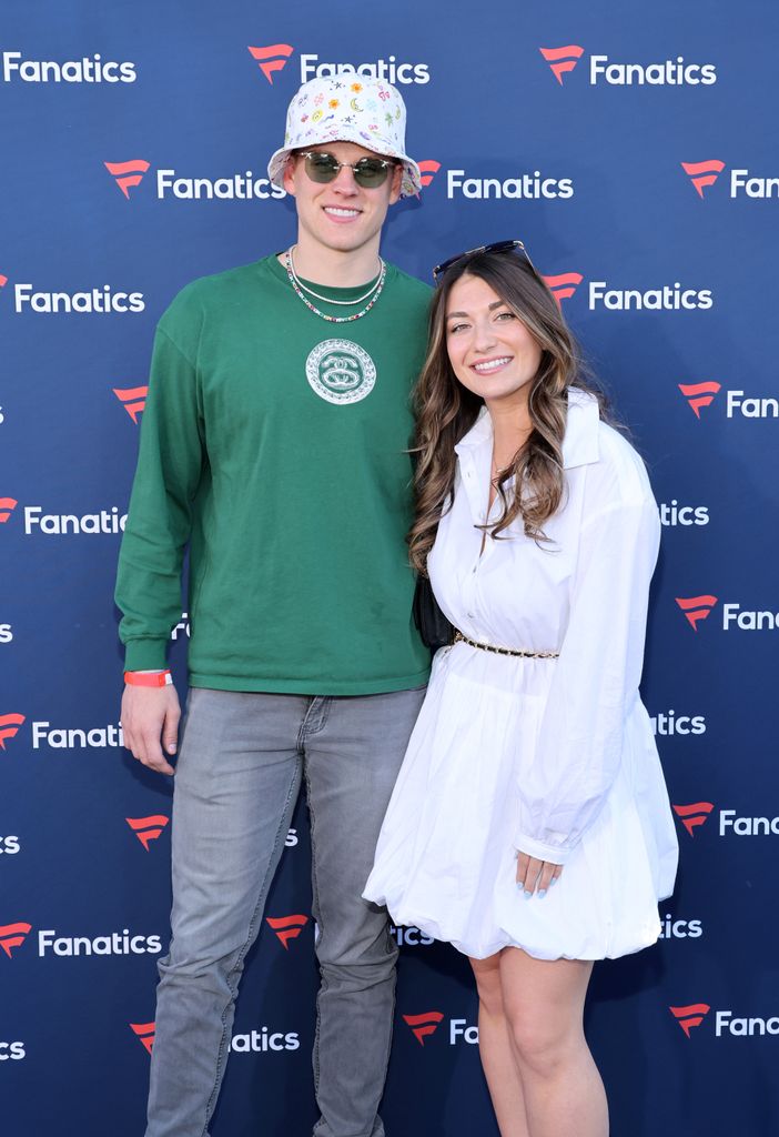 Joe and Olivia at the Fanatics Super Bowl Party in Arizona