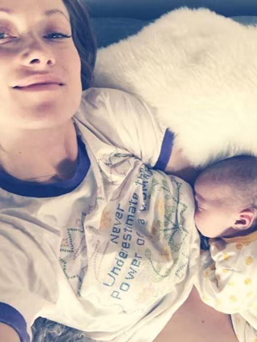 olivia wilde breastfeeding